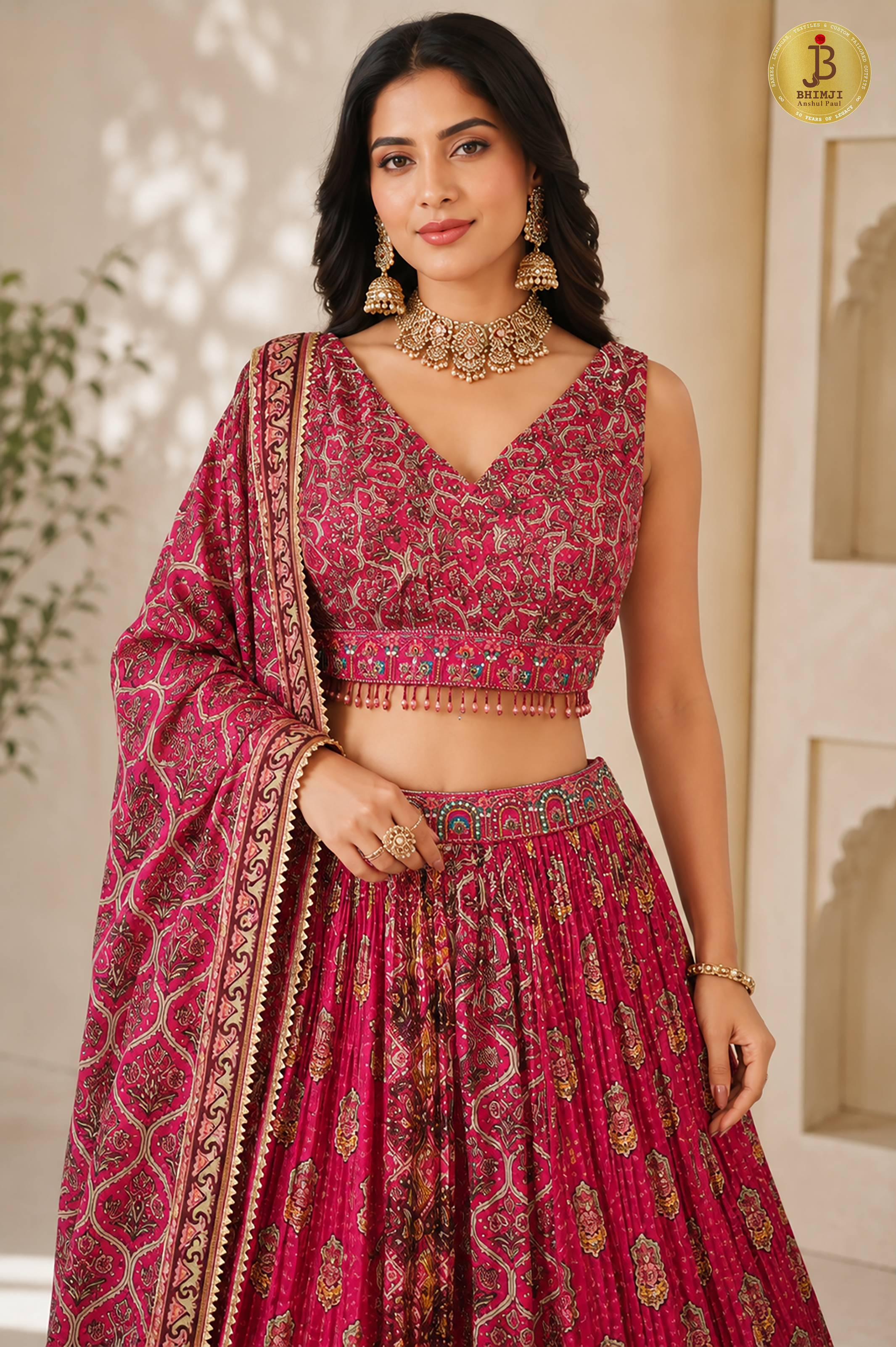 Noor-e-Rang Heritage Silk Lehenga