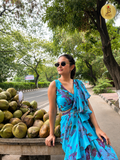 Floral Style Pre Draped Saree
