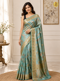 Noor-e-Aasmaan Meena Zari Organza Silk Saree