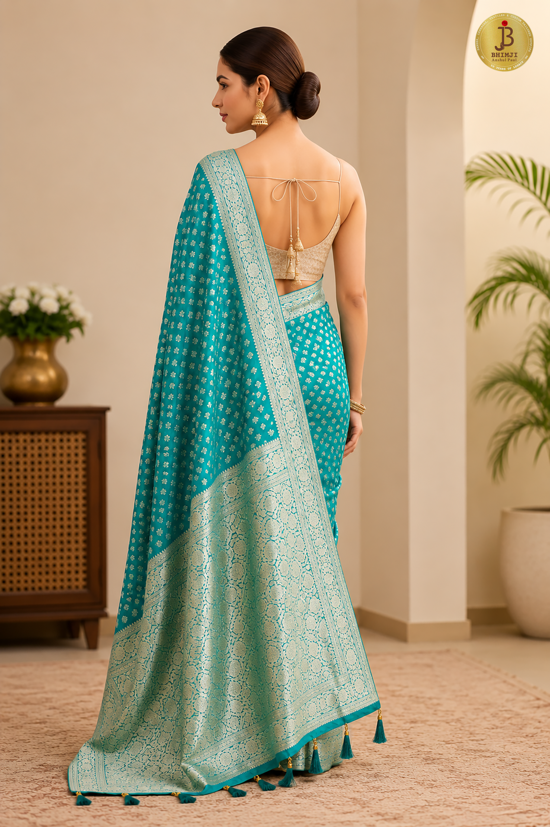 Noor-e-Firoza Banarasi Silk Saree