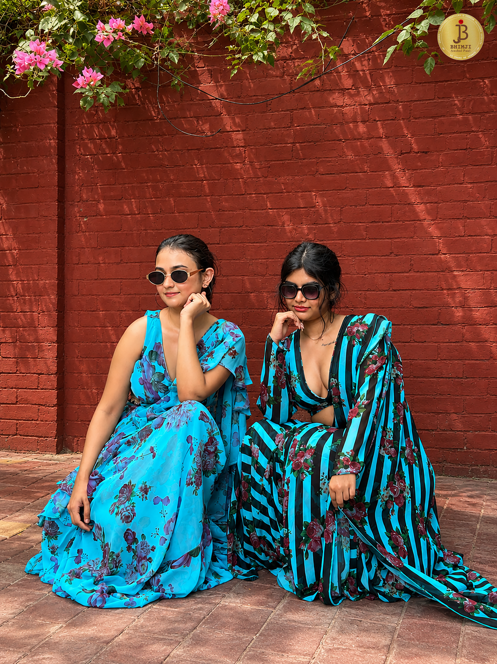 Floral Style Pre Draped Saree