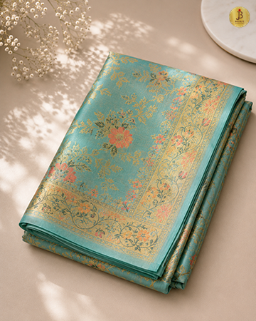 Noor-e-Aasmaan Meena Zari Organza Silk Saree